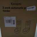 Automatic Dog Cat Feeder and Water Dispenser Gravity Food Feeder and Waterer Set with Pet Food Bowl for Small Medium Dog Puppy Kitten, Large Capacity 1 Gallon x 2 (Green)