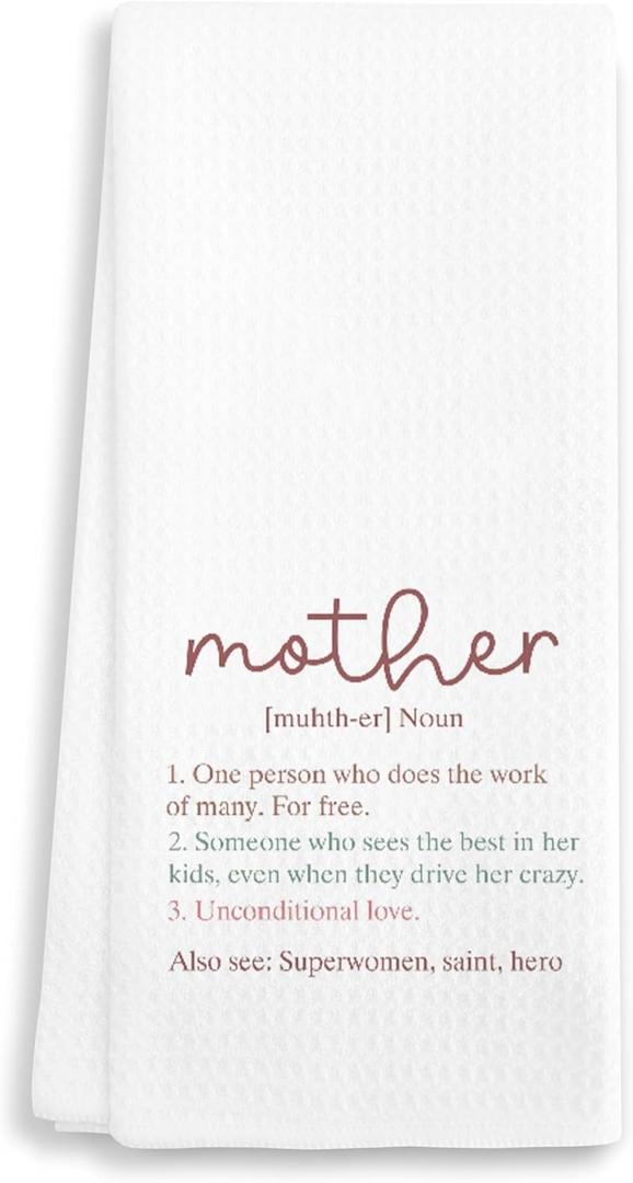 Mother Unconditional Love - Decorative Kitchen Towel 16"x24" - Hand Towel for Moms Bathroom, Gifts for Mother's Day, Birthday, Christmas, etc.(024)