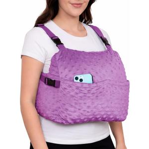 Zomaple Post Mastectomy Pillow Post Surgery Post-Op Essentials, Breast Augmentation/Reduction & Mastectomy Recovery Supplies Washable Cover for Comfort & Support, Strapped