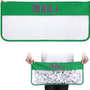 1 PCS American Mahjong Bag - Empty Mahjong Tiles Bag Only with Zippered & Letters, Case Only(Green,Moh-jong)