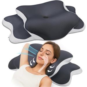 Cervical Pillow for Side Sleepers,Memory Foam Pillows for Neck and Shoulder Pain,Deep Sleep Pillows for Back Pain Sleeper, Dreamers Relief,Slumber,Stomach,Snoring Pillow (Almohadas Ortopdicas) (24.6"Lx14.6"Wx5.6"H, Gray)