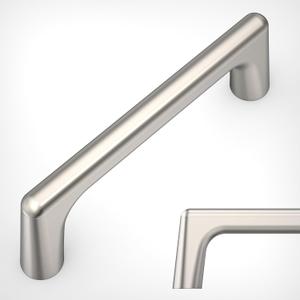 Amerdeco 10 Pack Brushed Satin Nickel Cabinet Pulls 3 Inch(76MM) Hole Centers Kitchen Cabinet Handles Hardware Kitchen Handles for Cabinets Cupboard Handles Drawer Pulls ZH0041