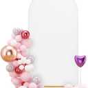 7.2FT Arch Backdrop Cover, White Wedding Arch Cover, Spandex Material, For Wedding, Baby Shower, Birthday Party & More