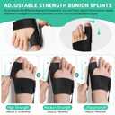 Bunion Corrector for Men Women Big Toe, Fix Hallux Valgus Correction Big Toe Straightener for Bunion Relief, Comfortable Breathable Bunion Splint Brace for Day Night Support