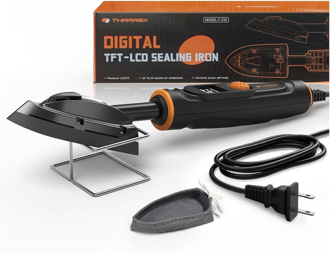 Digital Edge Banding Iron with LCD Screen | Extra-Long 8.2 ft Cord | Adjustable Temperature for Woodworking, Veneer & Crafts, RC Hobbies