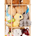 Wooden Stuffed Animal Organizer with Elastic Cords