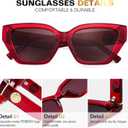 FEISEDY Women's Polarized Cat Eye Sunglasses - UV400 Protection, Trendy Design for Driving & Daily Wear B0299