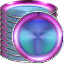 Honeydak 10 Pcs 18/8 Stainless Steel Plates 8 Inch Rainbow Double Layers 304 Metal Stainless Steel Dinner Dishes Unbreakable Adult Reusable Camping Plates Dishwasher Safe Feeding Serving Round Dessert (Multicolor)