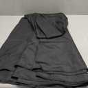 sancua Round Tablecloth - 90 Inch - Water Resistant Spill Proof Washable Polyester Table Cloth Decorative Fabric Table Cover for Dining Tables, Buffet Parties and Camping, Black