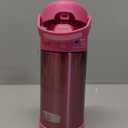 THERMOS FUNTAINER Water Bottle with Straw - 12 Ounce - Kids Stainless Steel Vacuum Insulated Water Bottle with Lid, Pink
