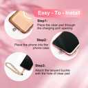 OOK Magnetic Phone Case iPhone 17 Pro Max 6.9 Inch [Compatible with MagSafe] Soft TPU Heart Phone Cover with Screen Protector Shockproof Protection Slim Case with Strap Lanyard for Women - Pink