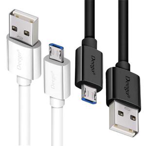 DEEGO Micro USB Cable, 2Pack Extra Long Android Charger Cable 10Ft 6Ft, Charger Cord Fast Android USB Charging Cable Compatible with Samsung Galaxy S7 Edge S6 S5 and More