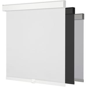 Cordless Blackout Roller Shades for Windows & Doors, Free-Stop Shades with Valance, UV Protection, Thermal Insulated Window Blinds for Home, Bedroom, Office, White, 48" W x 72" H