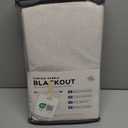 INOVADAY 100% Blackout Curtains for Bedroom, Black Out Curtains 96 Inch Long, Clip Rings Linen Blackout Drapes, Thermal Insulated Room Darkening for Living Room, 2 Panels - Beige,W50xL96