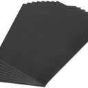 MECCANIXITY ABS Plastic Sheet 24 Inch x 12 Inch x 0.06 Inch ABS Styrene Sheets for Building Model DIY Crafts Panel Black 8 Pcs