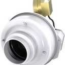 Fantech DBF 110 Dryer Booster Fan 4" Duct 167 CFM
Dryer booster fan delivers up to 167 CFM through 4 in duct to support long dryer vent runs and improve airflow
