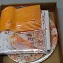 Little Pumpkin Baby Shower Decorations: Maple Leaves Bow Fall Baby Shower Plates and Napkins Tablecloth A Little Pumpkin Is on The Way Party Supplies Serve 24