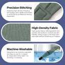 Quiet Ears for Dogs, Dog Calming Hoodie, Adjustable Dog Ear Muffs for Noise Protection, Ear Wrap Head Cover (M-Head Circle(13.7"~18.9"), Green)