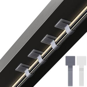 Hook and Loop Cable Ties, Self Adhesive Hook and Loop Cable Straps, Sticky-back Cord Organizer, Cable Clip, Household & Office Essentials, 40Pcs per Pack