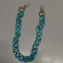 White Coffee Acrylic Resin Chain Purse Strap,23.6in DIY Acrylic Bag Chunky Purse Transparent Chain, (Brown)