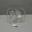 Diaper Caddy, Baby Changing Table Organizer, Detachable Clear Acrylic Diaper Storage for Wipe Dispenser, Wipe Warmer and other Diapering Essentials (16.4x6x8.6, Transparent)