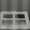 4 Pack Garage Door Windows, Replacement Vinyl Window Inserts with UV Resistant Resin Glass for Garage Doors, 20.8 x 13.8 inch (Cross Design)