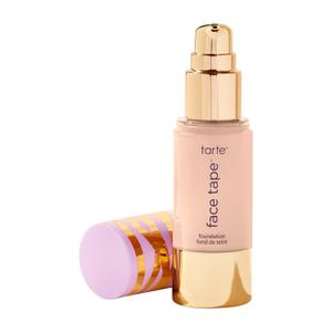 tarte face tape foundation  Full-Coverage 12hr Waterproof Makeup, Hydrating & Smoothing with a Natural Matte Finish for Transfer-Proof Comfortable Long-Wear Foundation, Vegan & Cruelty-Free (18B fair-light beige (fair to light skin with cool, pink undertones))