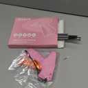 Stitch Gun for Clothes - Handheld Stitch Gun Quick Clothing Fixer - Tagging Gun - Includes 6 Needle, 1000 Black Fasteners & 1000 White Fasteners (Pink,Orange)