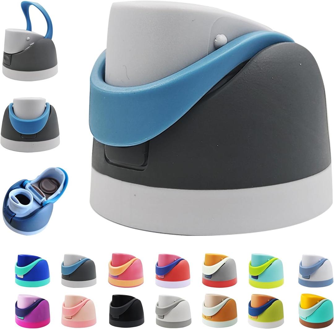 Replacement Cap for Owala Freesip,One Button Water Bottle Top Lid Compatible with Owala Cup 16oz 24oz 32oz 40oz, BPA-Free Replacement Lid Accessory for Owala Free Sip (Dark Gray)