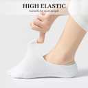 Sunm Boutique No Show Socks Womens Low Cut & Non Slip, Invisible Liner Casual & Formal Socks, Flat Boat Line 4 Pairs