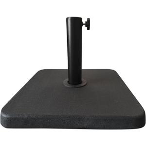 T&Jero 38 lb Square Heavy Duty Patio Market Table Umbrella Base Stand Weight Pre-Filled for Outdoor, Black