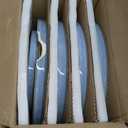 Herogo 12 Pieces Dinnerware Sets for 4, Ceramic Serving Dishes Sets, Stoneware Plates and Bowls for Kitchen Dining, Dishwasher & Microwave Safe, Haze Blue