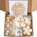 JTEWB Birthday Gifts For Women, Teen Girl, Her, Happy Birthday Gift Box For Girl, Women, Sister, Daughter, Friends, Cute Daisy Aesthetic Glass Cups Gift Set 7pcs