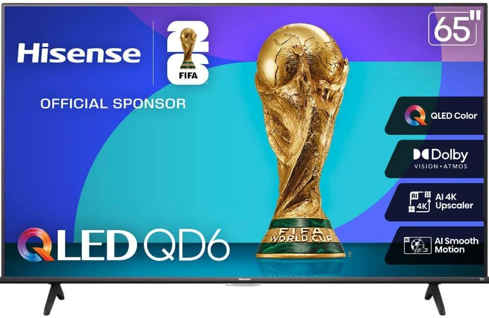 Hisense 65QD65QF 65 inch Class QD6 Series 4K QLED Smart Fire TV