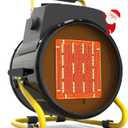 Outdoor Heater for Patio, 1500W Electric Garage Outdoor Heaters with 3 Modes, 3s Fast Heating, with Overheat Protection, Electric Space Heaters for Patio, Garage, Greenhouse, Office (Black)