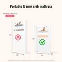 Dream On Me Sunset 2-in-1 Mini Crib Mattress, Dual-Sided Infant & Toddler, Waterproof Cover, GREENGUARD Gold Certified, 38 x 24 x 3, Fits Mini & Select Portable Cribs, Not for Playards