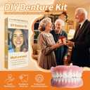 Denture Do it Yourself Full Set of Top | Bottom Fake Teeth to Create Your Perfect Smile at Home-N