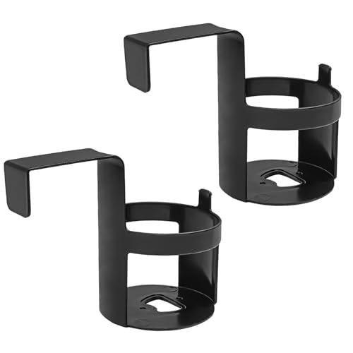 2-Pack Car Cup Holder, Waterproof and Durable, Portable Multifunction Automotive Cup Storage Accessories, Universal for Most Cars, Shockproof Scratchproof Side Window Seat Armrest Cup Holder (Black)
