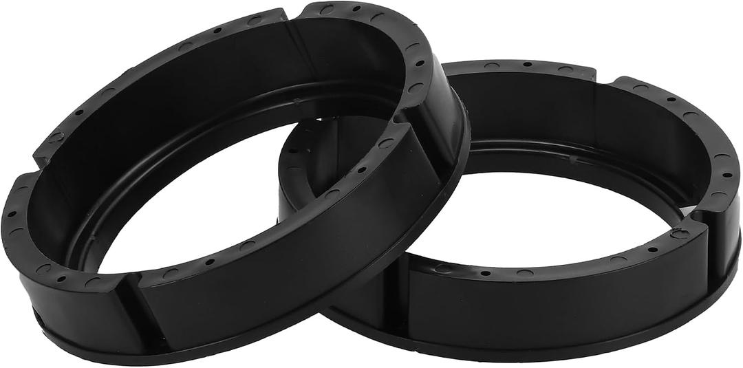 2 Pcs Speaker Spacer Ring Tweeter Speaker Spacer Adapter for Volkswagen Passat 1998-2016 Waterproof for 6.5'' ABS Black Front