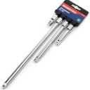WORKPRO W074459 3/8 In. Socket Drive Extension Bar Set, Heat-Treated Steel Construction (Single Pack)