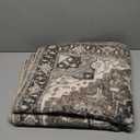 Washable Living Room Area Rug - 8x10 Large Bedroom Rug Distressed Oriental Non-Slip Non-Shedding Print Floor Carpet for Dining Room Kitchen (Beige, 8 x 10)