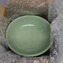 Ceramic Raised Cat Bowl, Cat Food Bowls Elevated Tilted, Ceramic Pet Bowl Whisker Friendly, Anti Vomit & Reduce Neck Burden for Food and Water (Green)