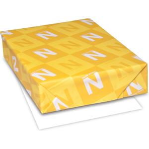 Neenah Paper 04631 CLASSIC CREST Paper, 24lb, 97 Bright, 8 1/2 x 11, Solar White, 500 Sheets