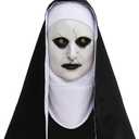 Halloween Nun Full Head Latex Mask For Scary Party Cosplay Mens Masquerade