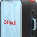 Clear PVC Suitcase Cover Protector, Thicken Luggage Cover for 24-26 Inch Suitcase Waterproof Dustproof Anti-scratch TSA Approved