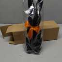 Fiwochic Ghotic Bunny Decorations Black Flocked Bunny Figurines with Bow Tie 11.8 in Velvet Rabbit Tabletop Mantel Decorations for Home Centerpieces Halloween Party Decor