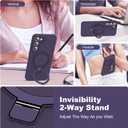 SKYLMW for Samsung Galaxy S23 Case with Magnetic Invisible Stand [Compatible with Mag-Safe] Military Drop Tested [Full Camera Protection] Silicone S23 Cases for Men Women, Purple