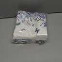 2 x 80 Pcs Floral Paper Napkins Summer Watercolor Blue Wildflower Butterfly Disposable Napkins Flower Blossom Luncheon Dinner Napkin for Spring Wedding Baby Shower Birthday Tea Party Supplies