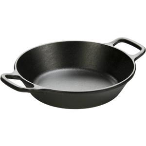 Lodge 8 Inch Pre-Seasoned Cast Iron Skillet - Dual Assist Handles - Use in the Oven, on the Stove, on the Grill, or Over a Campfire - Black
