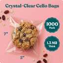 5" X 7" Self Sealing Cellophane Bags (1000 Pack) - Clear Cookie Bags With Seal for Baked Goods Packaging, Cookie Wrappers, Bakery Packaging, Bake Sale, Candy, Treats, Goodies, Gifts, Party Favors